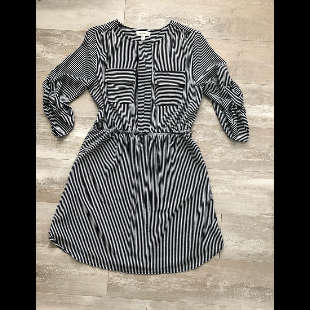Black/White striped dress